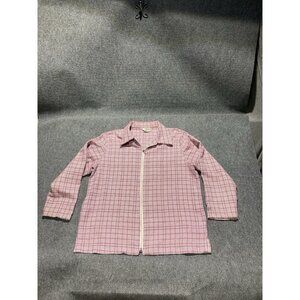 Vintage Bon Worth Jacket Women’s Size PM Pink Long Sleeve Full Zip